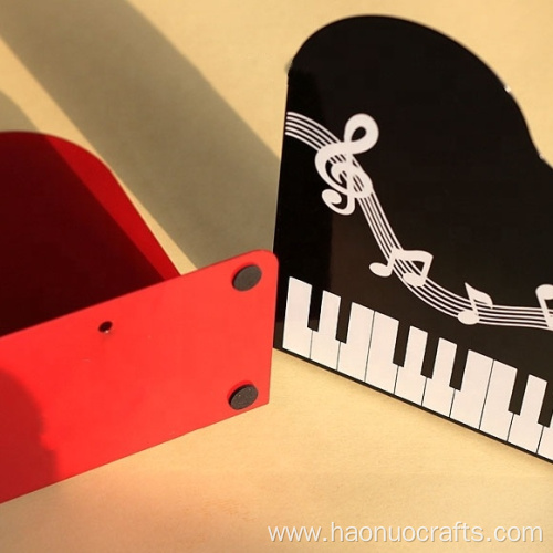 Musical notes piano treble violin bookend children's gift